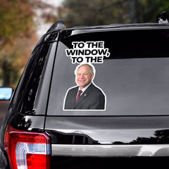 To The Window To The Walz Waterproof Window Sticker, Car Decal, Tim Walz Kamala Harris, Harris For President