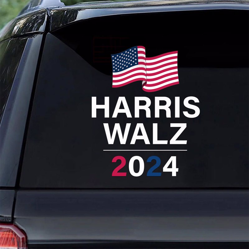 Harris Walz 2024 Car Decal and Window Sticker, Harris For President 2024