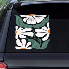 Subtle Harris Walz, Kamala Harris 2024 Waterproof Car Decal, Vote Blue, Democrat