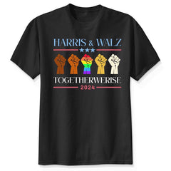 Harris & Walz Together We Rise 2024, Vote Blue, Harris24